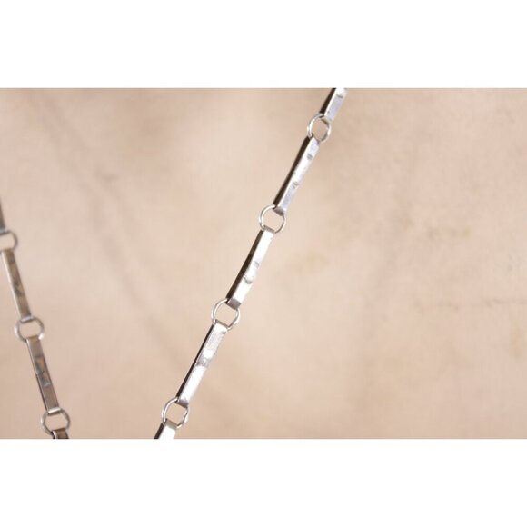 Vintage 1960s chunky spiral necklace, Mexico Sterling silver hypnotic pendant - Picture 8 of 9